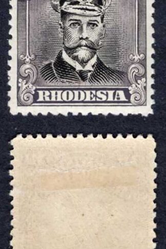 Rhodesia SG292 2d Black and Slate-purple M/M Cat 15 pounds