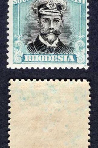 Rhodesia SG300 1/- Black and Dull Blue M/M Cat 20 pounds