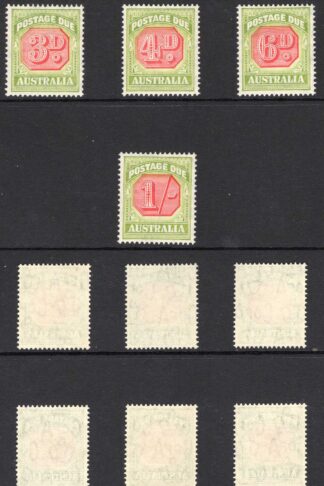Australia SGD112/8 1938 Post Due Set of 7 SUPERB U/M Cat 275++ pounds