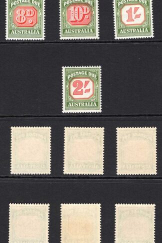 Australia SGD132/41 1958 Post Due Set of 10 SUPERB U/M Cat 50 pounds