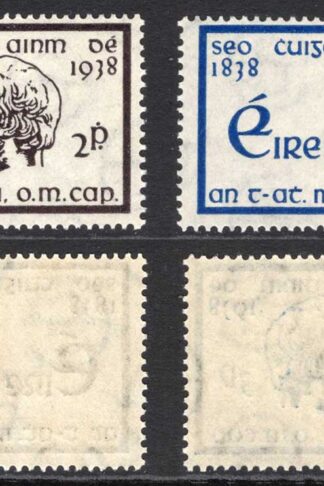Ireland SG107/8 1938 Father Matthew SUPERB U/M Cat 10.50 pounds