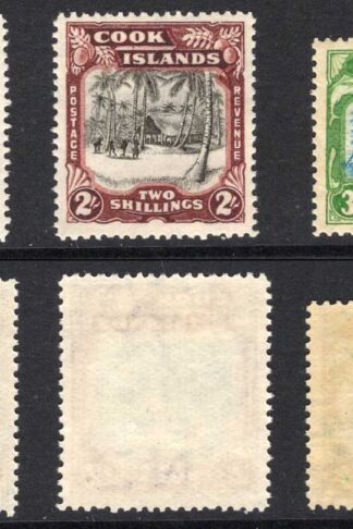 Cook Is SG127/9 1938 Set of 3 U/M Cat 85 pounds