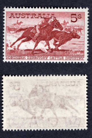Australia SG327a 5/- Brown-red White Paper SUPERB U/M Cat 95 pounds