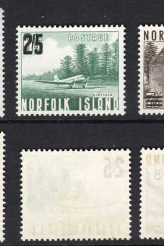 Norfolk Is SG37/9 Overprint Set of 3 U/M Cat 11 pounds