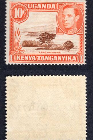 KUT SG134c 10c Red Brown and Orange Perf 14 SUPERB U/M Cat 130 pounds