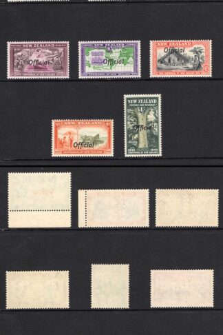 New Zealand SGO141/51 Centennial set opt OFFICIAL SUPERB U/M Cat 225 pounds