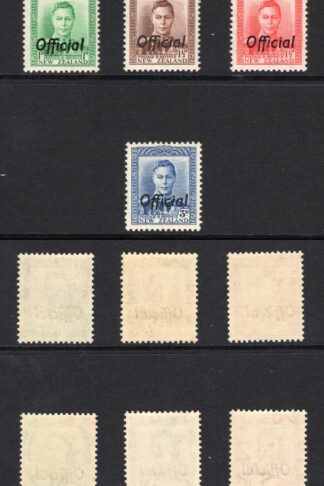New Zealand SGO134/40 Set of 7 opt OFFICIAL SUPERB U/M Cat 120 pounds