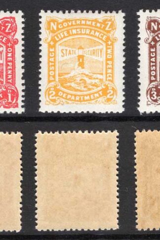 New Zealand SGL37/L41 Life Insurance Stamps set of 5 SUPERB U/M Cat 70 pounds
