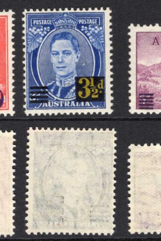 Australia SG200/2 1941 Surcharge set SUPERB U/M Cat 8 pounds