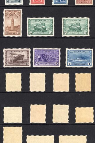 Canada SG375/88 1942 Set of 14 SUPERB U/M Cat 170 pounds