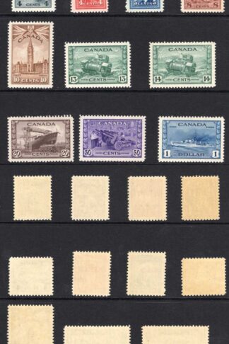 Canada SG375/88 1942 Set of 14 SUPERB U/M Cat 170 pounds