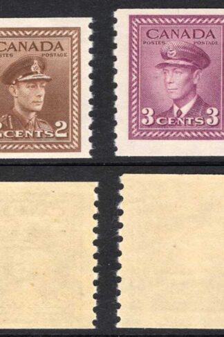 Canada SG397/8a Coil set Imperf x 9.5 SUPERB U/M Cat 24 pounds