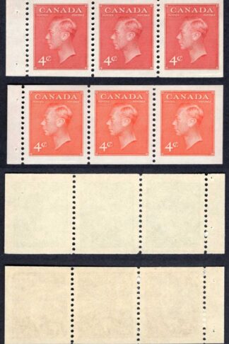 Canada SG422ba/23ca Imperf x 12 Booklet panes set SUPERB U/M Cat 107 pounds
