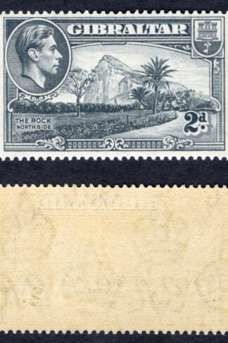 Gibraltar SG124 2d Perf 14 SUPERB U/M Cat 32 pounds