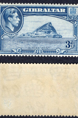 Gibraltar SG125 3d light blue perf 13.5 SUPERB U/M Cat 38 pounds
