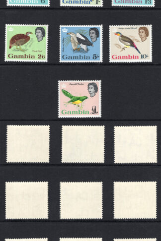 Gambia SG193/205 1963 Birds Set SUPERB U/M Cat 85 pounds