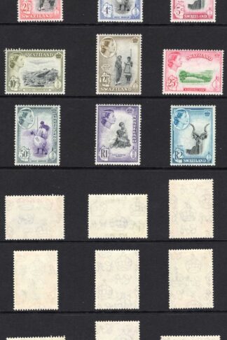Swaziland SG53/65 1956 Set of 12 SUPERB U/M Cat 120 pounds