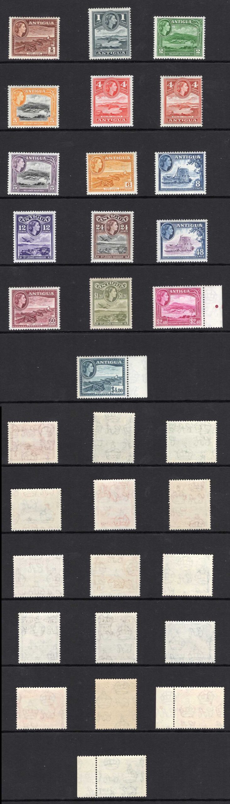 Antigua SG120a/34 Set of 15 SUPERB U/M Cat 100 pounds