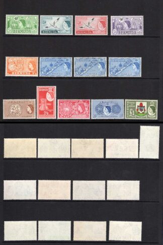 Bermuda SG135/50 Set of 18 SUPERB U/M Cat 120 pounds