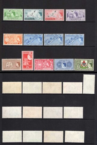 Bermuda SG135/50 Set of 18 SUPERB U/M Cat 120 pounds