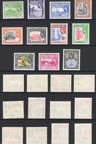British Guiana SG331/45 1954 Set of 15 SUPERB U/M Cat 120 pounds