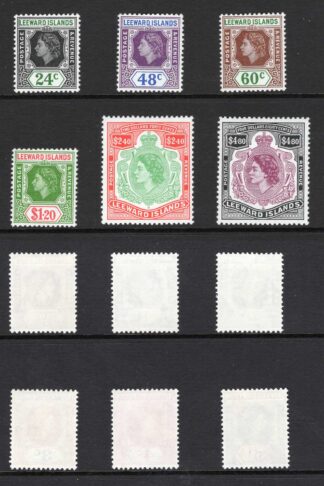 Leeward Is SG126/40 1954 Set of 15 SUPERB U/M Cat 75 pounds