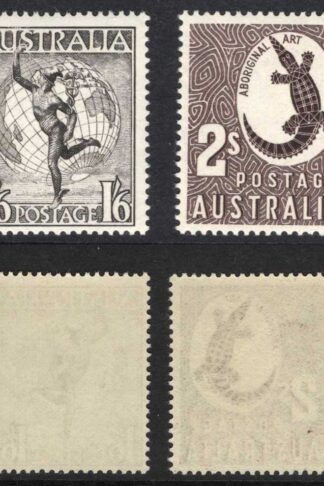 Australia SG224e/4f No Wmk set of 2 SUPERB U/M Cat 33 pounds