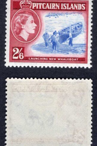 Pitcairn Is SG28a 2/6 Blue and Deep Lake SUPERB U/M Cat 50 pounds