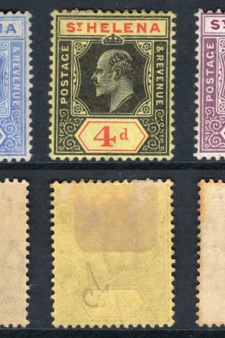 St Helena SG64/67 2 1/2d to 6d Wmk Mult CA M/M
