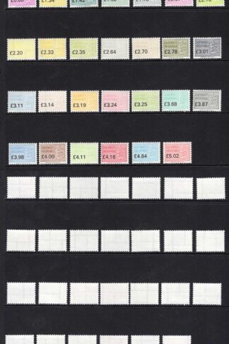 Guernsey Insurance Stamps BF 327/53 U/M Set of 27 BF Selling price 135 pounds
