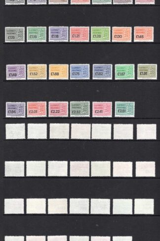 Guernsey Insurance Stamps Selection of 27 values U/M