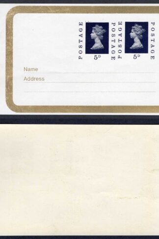WS119 5d and 5d Indigo Stamped to order Gummed Labels Priced at 50 pounds