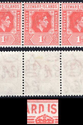 Leeward Is SG99da 1d Red DI Flaw Fine M/M Cat 200 pounds