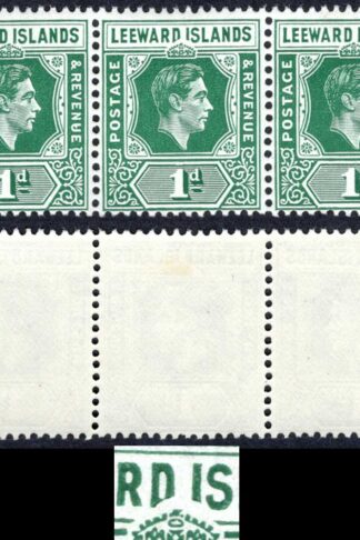Leeward Is SG99da 1d Blue-green DI Flaw Fine M/M Cat 150 pounds