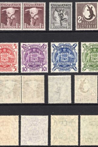 Australia SG223/4a Set of 7 SUPERB U/M Cat 140 pounds