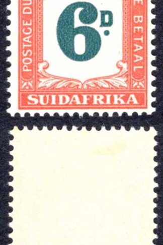 South Africa SGD38 6d Post Due (top value) M/M cat 30