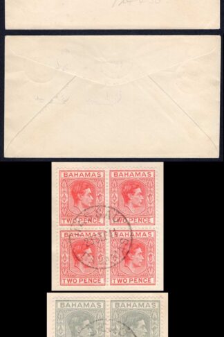 Bahamas SG152a 2d with Short T on Cover Cat 375 +++ RARE