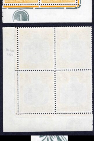 Bermuda SG120e 1950 (Aug) 12/6d grey and pale orange-yellow perf 13 U/M Block