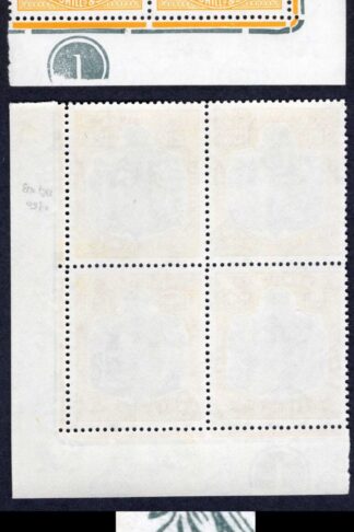 Bermuda SG120e 1950 (Aug) 12/6d grey and pale orange-yellow perf 13 U/M Block