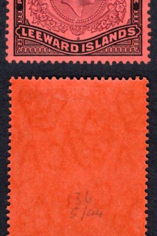 Leeward Is SG114ba One pound Variety MISSING PEARL M/M Cat 750