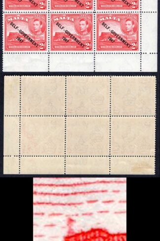 Malta SG238b 2d scarlet New constitution Flag on Citadel U/M Cat 160 pounds