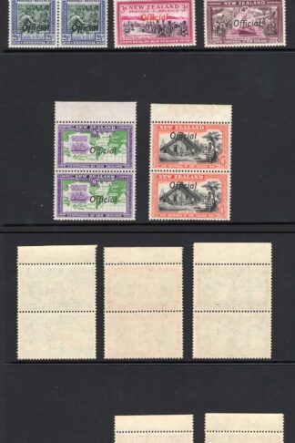 New Zealand SGO141a/9a Set of the varieties Joined JJ U/M Cat 692.50