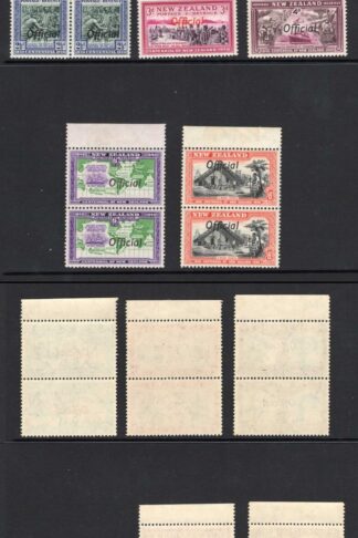 New Zealand SGO141a/9a Set of the varieties Joined JJ U/M Cat 692.50