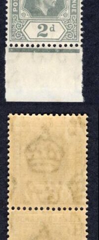 Leeward Is SG103 2d Olive-grey Strip of 6 U/M Cat 21++ pounds