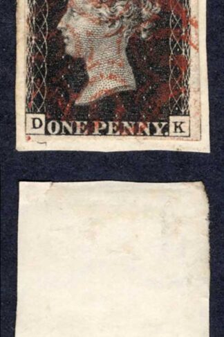 Penny Black (DK) Plate 6 Three margins