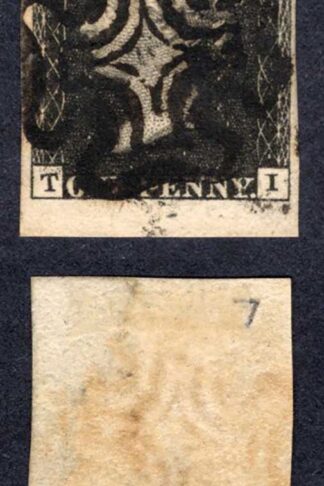 Penny Black (TI) Plate 7 Fine Four Margins