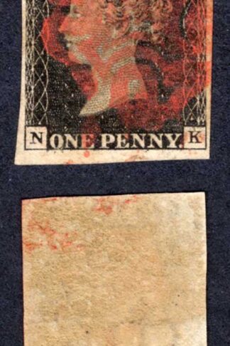 Penny Black (NK) Plate 9 MAJOR Re-entry Cat 725 pounds