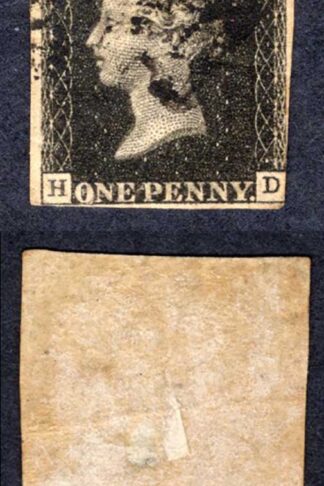 Penny Black (HD) Plate 10 three margins Cat 950 pounds