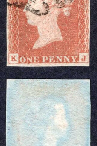 1841 Penny Red (KJ) Plate 19 Four Margins (Just)