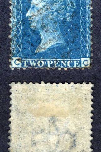 SG47 2d Blue (CC) Plate 13 Fine used Cat 15